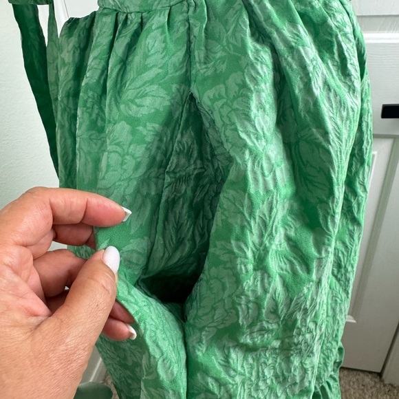 Lulu's Green Tiered Ruffled Midi Sundress Size Medium -#209 - Picture 10 of 16